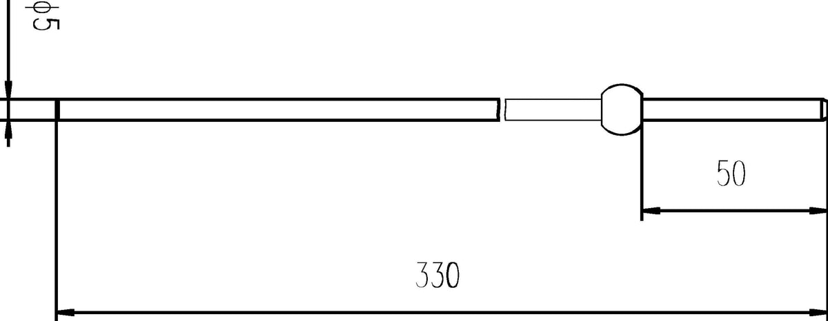 Nuie Extended Horizontal Rod – Chrome, photo 2
