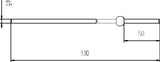 Nuie Extended Horizontal Rod – Chrome, photo 2