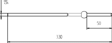 Nuie Extended Horizontal Rod – Chrome, photo 2
