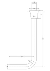 Nuie Low Level Flush Pipe Pack – Chrome, photo 2