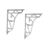 Nuie Ornate Cistern Brackets – Chrome or Brushed Pewter