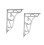 Nuie Ornate Cistern Brackets – Chrome or Brushed Pewter
