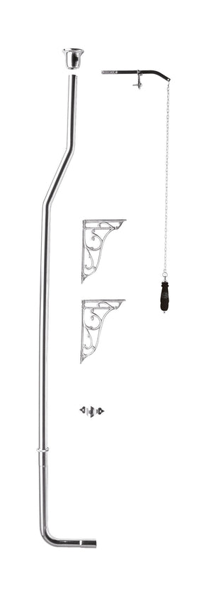 Old London / High Level Flush Pipe Pack – Chrome