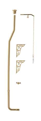 Hudson Reed High Level Flush Pipe Pack – Brushed Brass