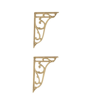 Hudson Reed Ornate Cistern Brackets – Brushed Brass