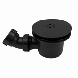 Kartell FFW90-BLACK 90mm fast flow shower waste, matt black cover