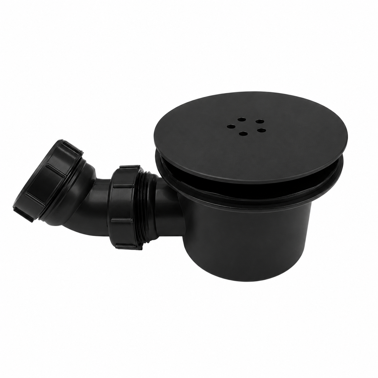 Kartell FFW90-BLACK 90mm fast flow shower waste, matt black cover