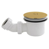 Kartell FFW90-BRASS 90mm fast flow shower waste, brushed brass cover