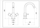 Nuie Series Two Mono Basin Mixer With Waste – Chrome, photo 3