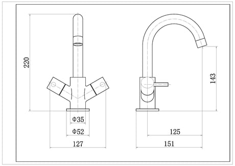 Nuie Series Two Mono Basin Mixer With Waste – Chrome, photo 3