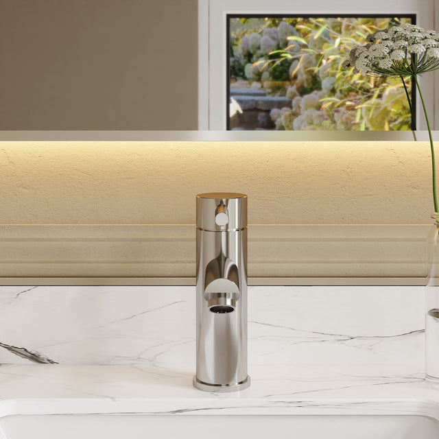 Nuie Series Two Mono Basin Mixer With Push Button Waste – Chrome