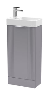 Nuie Deco Compact 400mm 1 Door Floor Standing Vanity Unit With Basin, photo 4