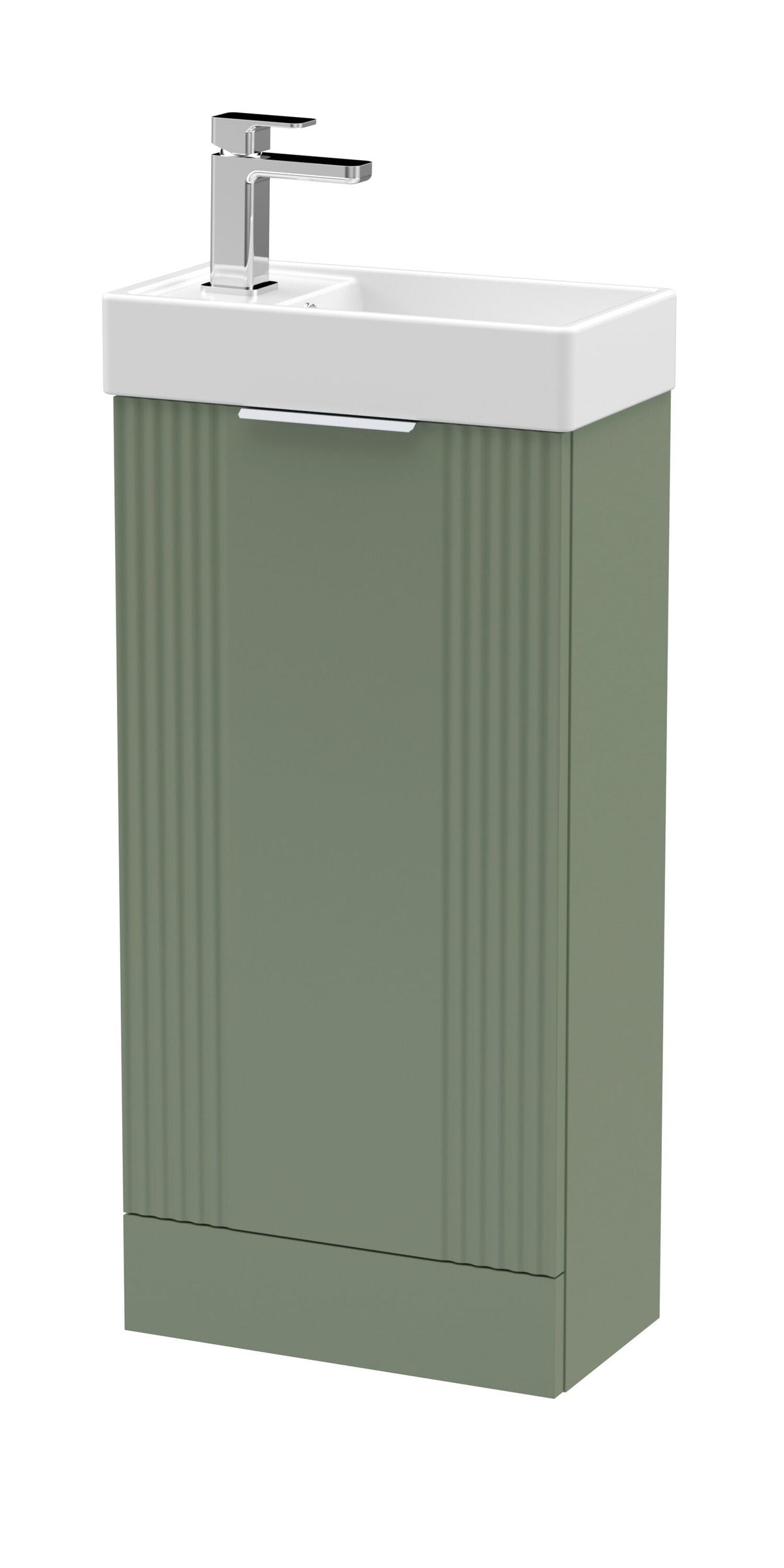 Nuie Deco Compact 400mm 1 Door Floor Standing Vanity Unit With Basin, photo 6