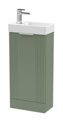 Nuie Deco Compact 400mm 1 Door Floor Standing Vanity Unit With Basin, photo 6