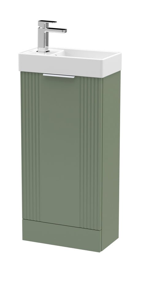 Nuie Deco Compact 400mm 1 Door Floor Standing Vanity Unit With Basin, photo 6