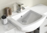 Nuie Saturn 2 Door Furniture Pack With Square Basin, Back To Wall Toilet & Seat – Gloss White, photo 2