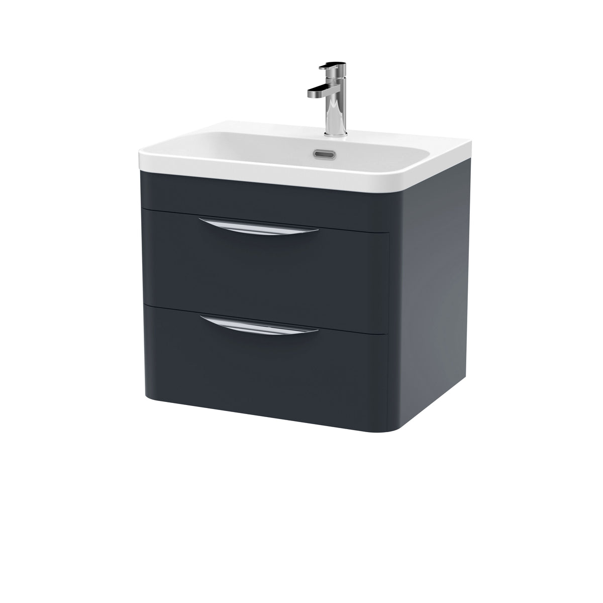 Nuie Parade 2 Drawer Wall Hung Vanity Unit With Basin – 600mm & 800mm, photo 3