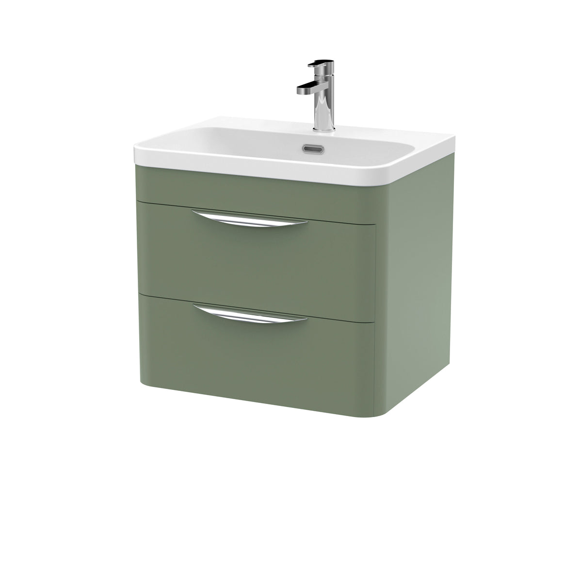 Nuie Parade 2 Drawer Wall Hung Vanity Unit With Basin – 600mm & 800mm, photo 6