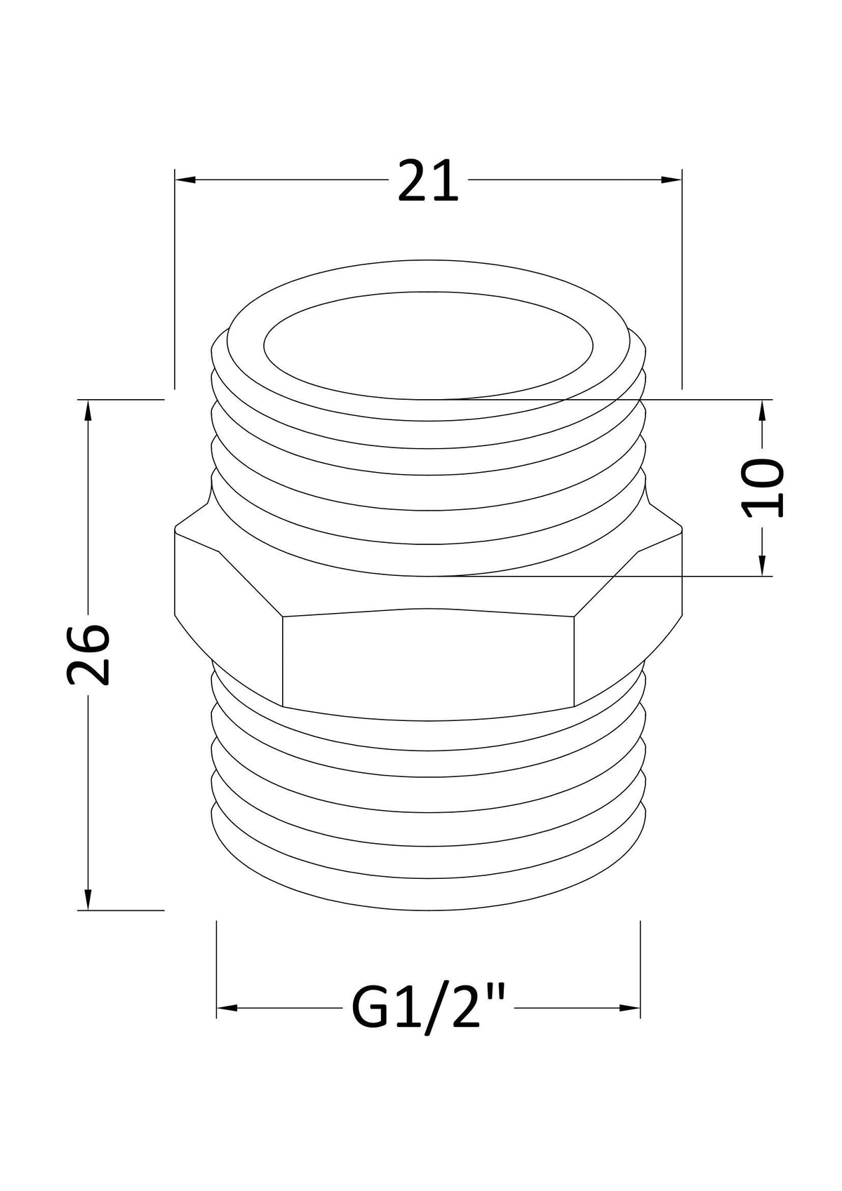 Nuie Wastes & Extras Flow Regulator – Brass, photo 2
