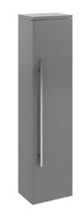 Kartell K-VIT Purity Wall Mounted Side Unit - Storm Grey Gloss (FUR094PU)