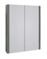 Kartell K-VIT Purity 500mm Mirror Cabinet - Storm Grey Gloss (FUR118PU)