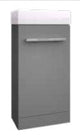 Kartell K-VIT Purity Cloakroom Unit With Basin - Storm Grey Gloss (FUR281PU-CUBEBAS)