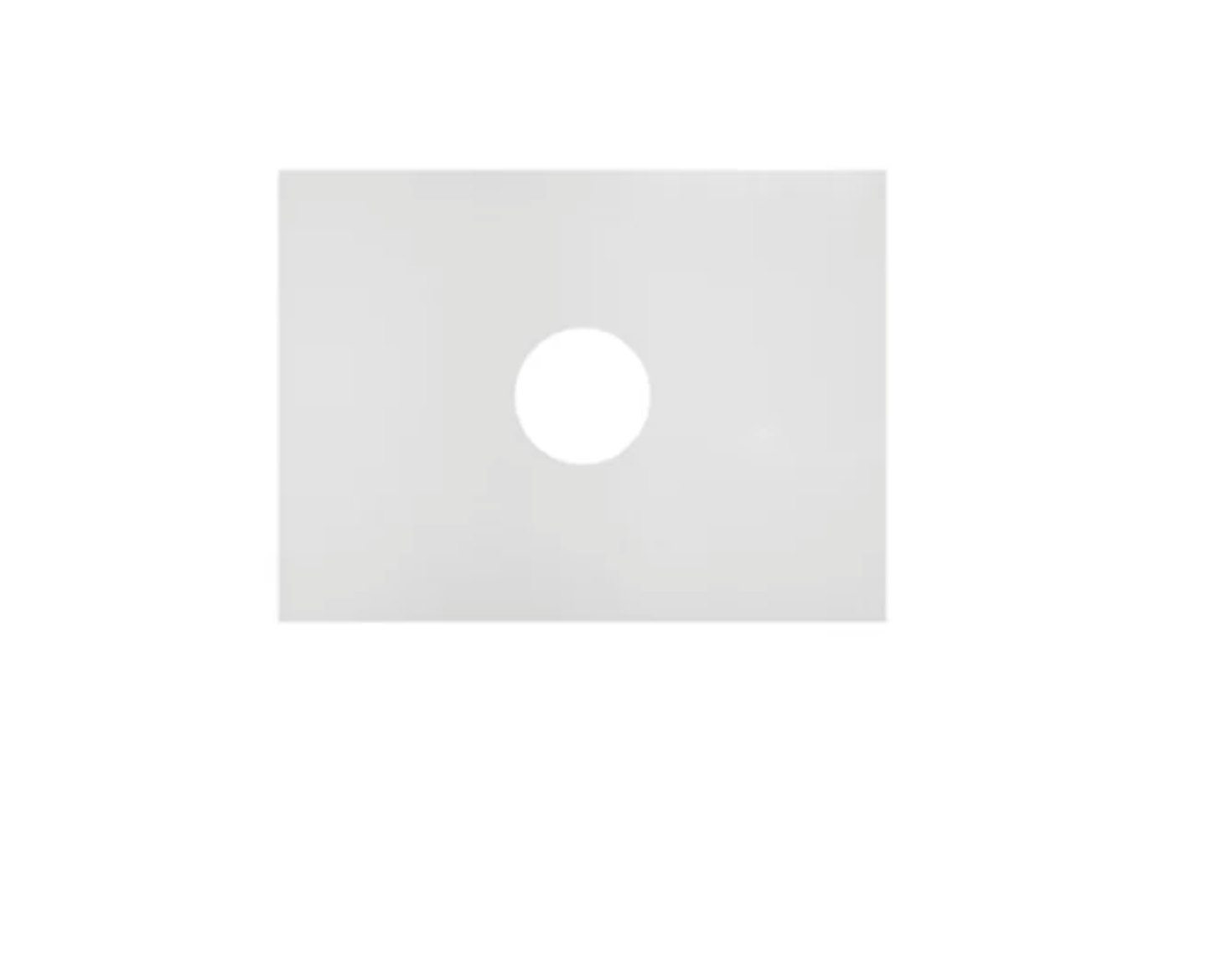 Kartell K-VIT Purity 606x463mm Solid Surface Worktop- White (FUR441PU)