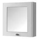 Kartell K-VIT Astley 600mm Mirror Cabinet - Matt White