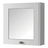 Kartell K-VIT Astley 600mm Mirror Cabinet- Matt White (FUR504AS)