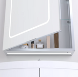 Kartell K-VIT Fine 700 x 500mm LED Mirror Cabinet - Chrome (MIR104)