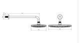 Kartell K-VIT Kolt Option 3 Thermostatic Concealed Shower with Fixed Overhead Drencher – Matt Black (SHO313KBL-SHO315KBL)