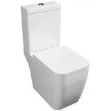 Kartell K-VIT Genoa Square Close Coupled Rimless WC Pan- White Gloss (GEN002SQ)