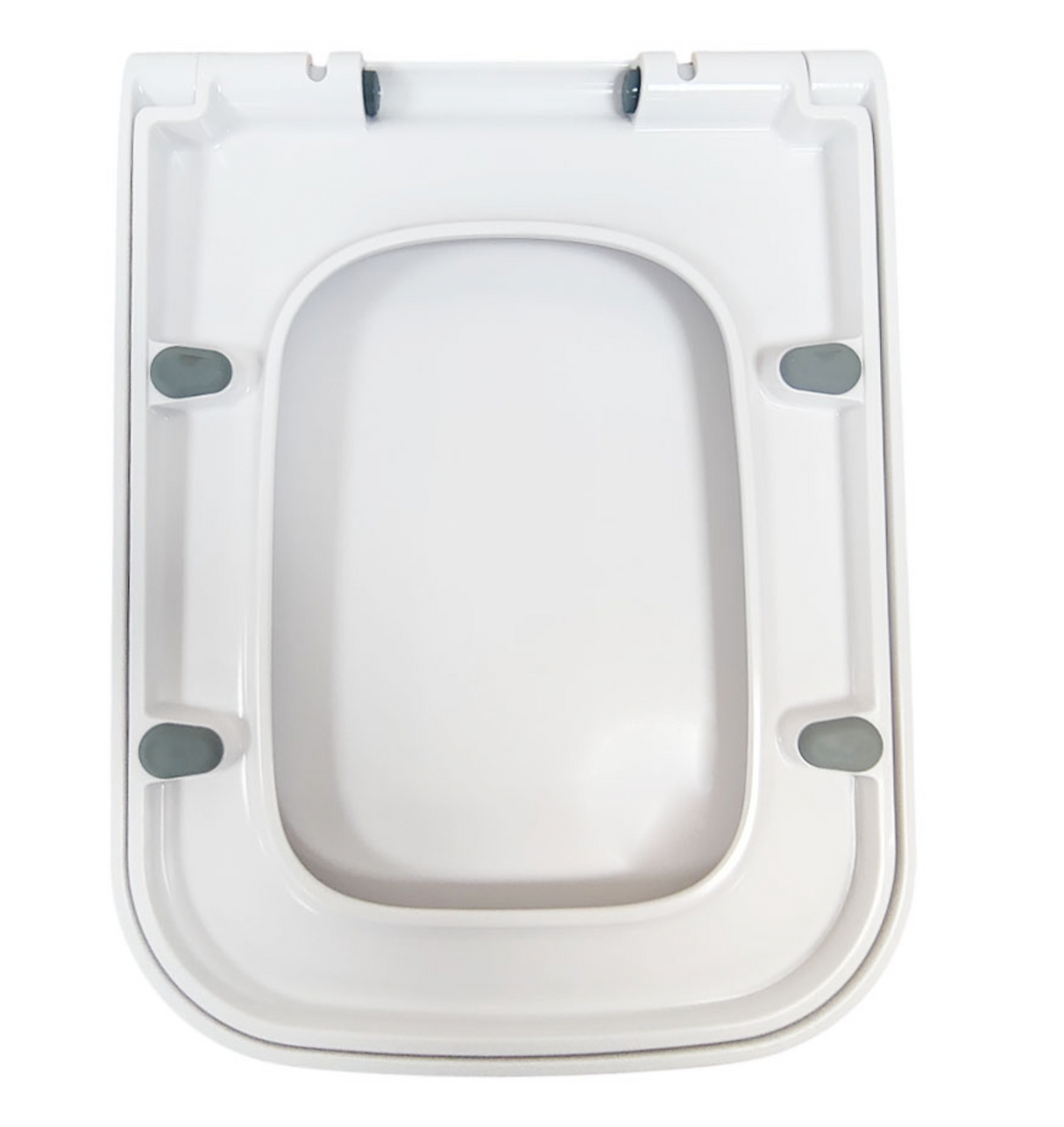 Kartell K-VIT Genoa Square UF Soft Close Seat- White Gloss (GEN005SQ)
