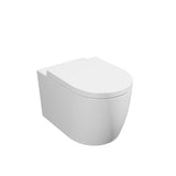 Kartell K-VIT Genoa Round Rimless Wall Hung WC Pan- White Gloss (GEN027RO)