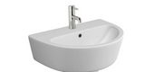 Kartell K-VIT Genoa Round 580mm 1 Tap Hole Basin- White Gloss (GEN029RO)