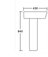 Kartell K-VIT Genoa Round Full Pedestal- White Gloss (GEN030RO)