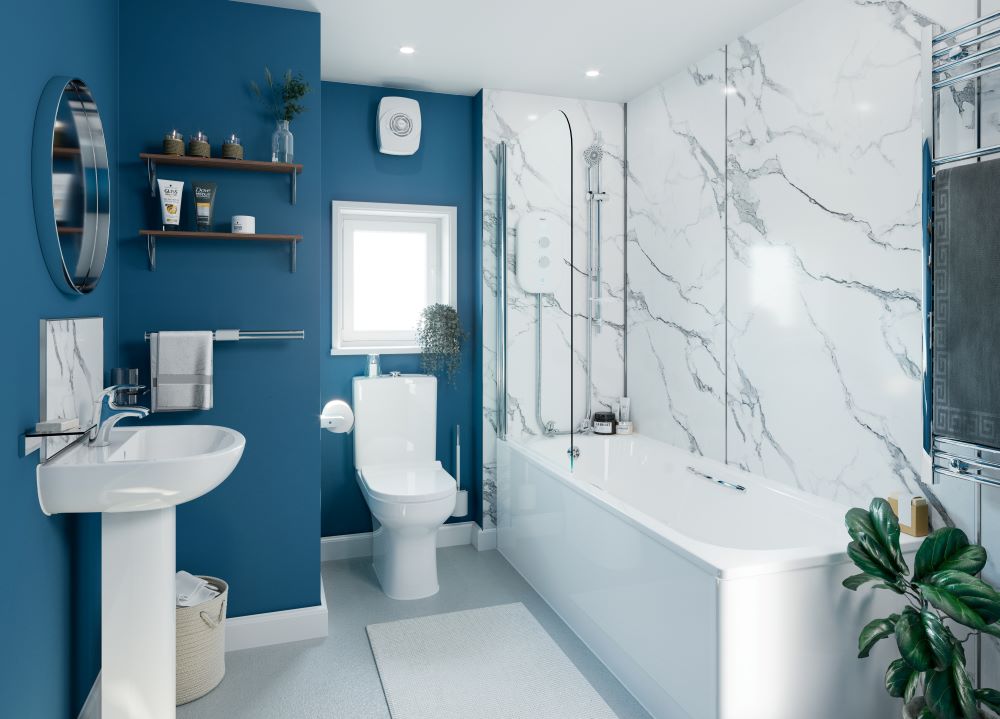 AKW Marlbrook Square Edge Bathroom Wall Panels 12mm – Choice of Size & Colour