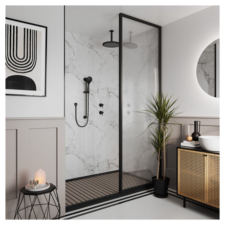 Multipanel Pure White Grey Bathroom Wall Panel – Matt, photo 4
