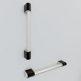 AKW Onyx 2 Grab Rail – Straight, Angled or T & L Riser, Chrome or Black, photo 11