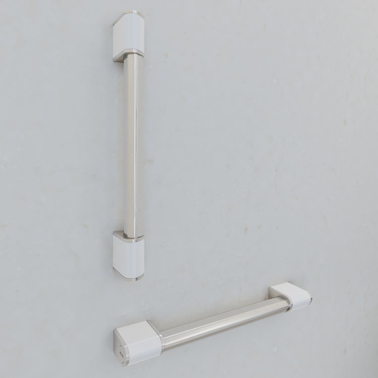 AKW Onyx 2 Grab Rail – Straight, Angled or T & L Riser, Chrome or Black, photo 10