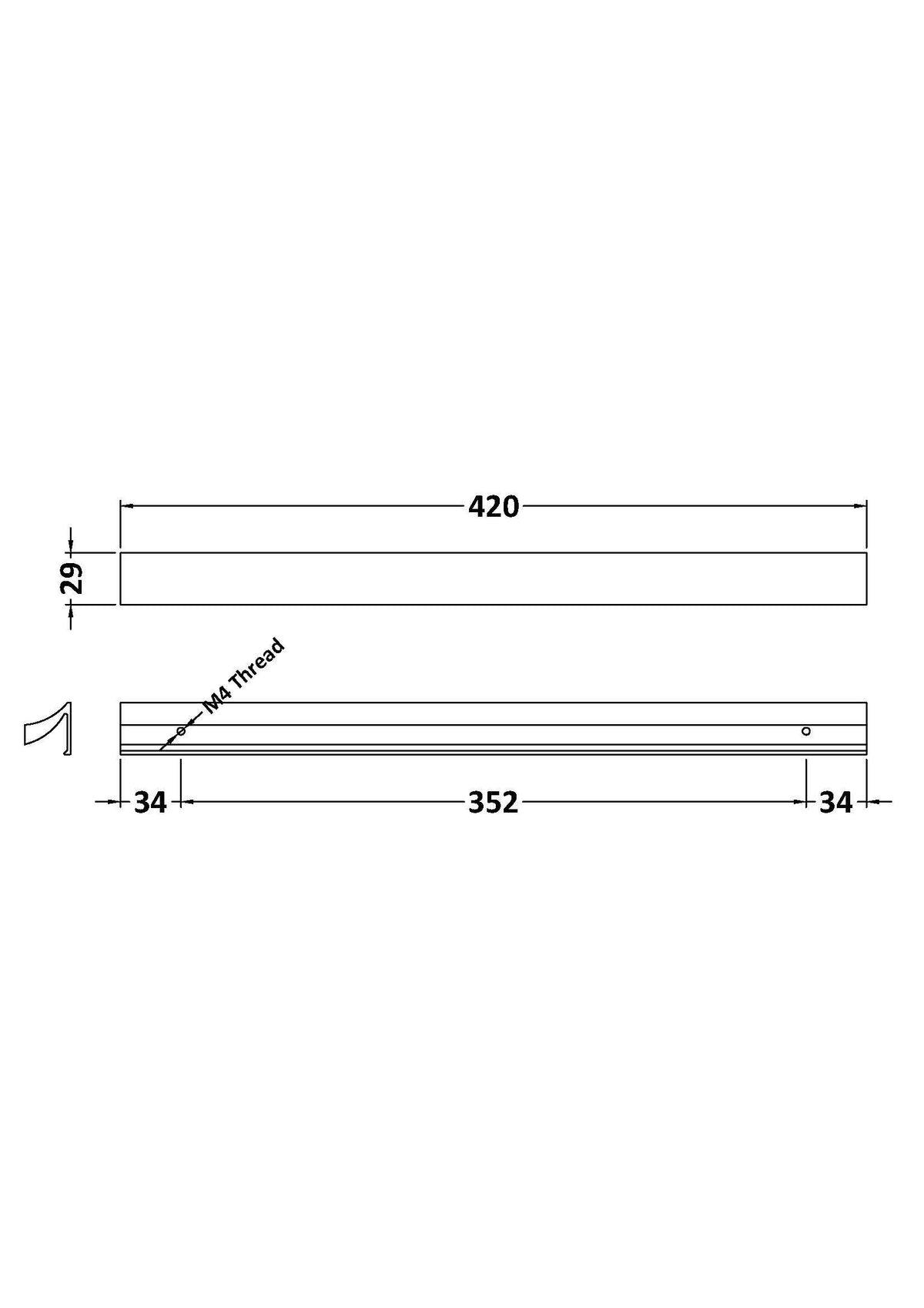 Nuie Handle – 420mm & 480mm, photo 2