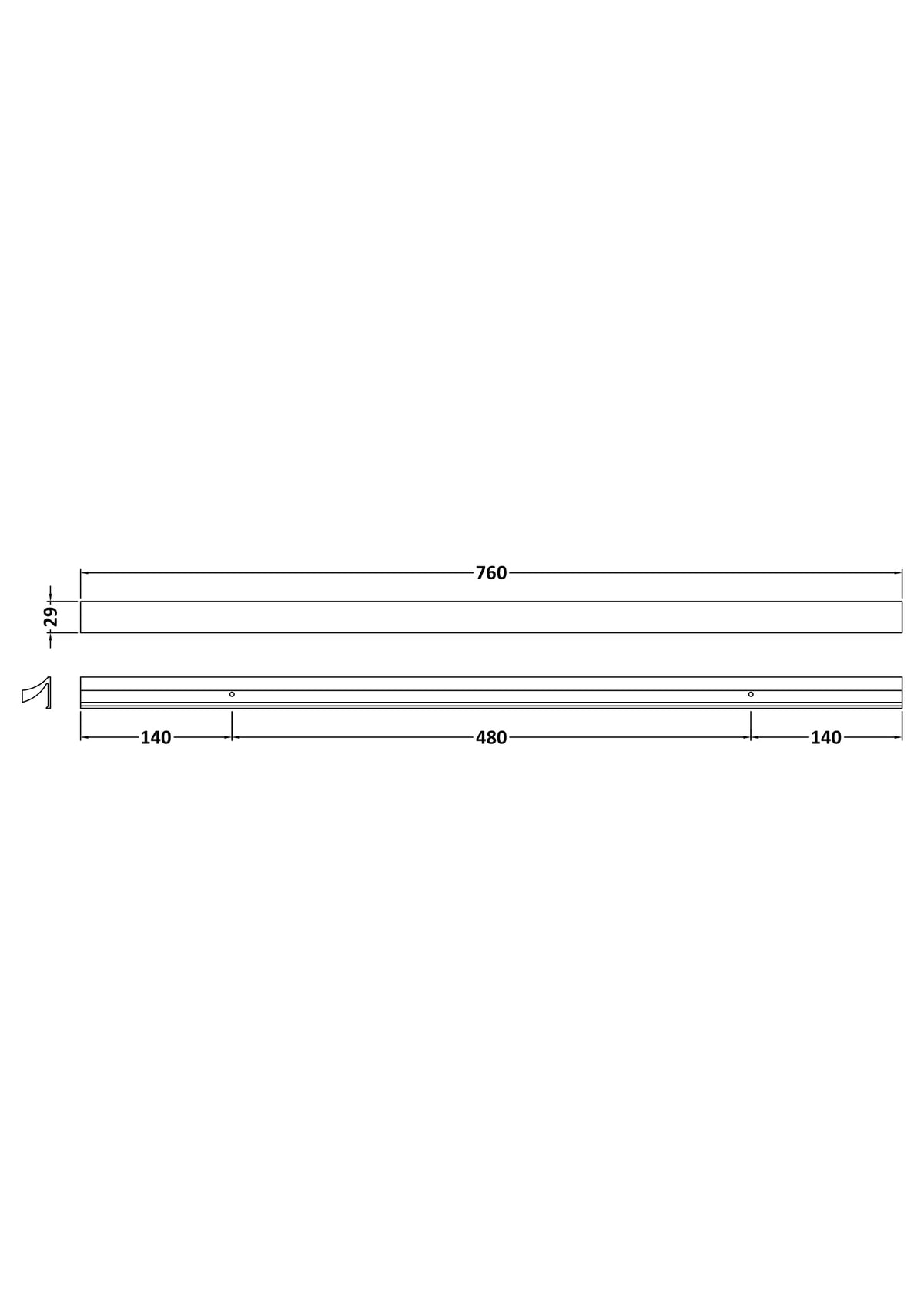 Nuie Handle – 420mm & 480mm, photo 3