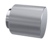 Nuie Round Satin Knurled Knob – Chrome