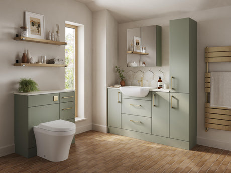 Nuie 160mm D Handle – 28mm High – Brushed Brass