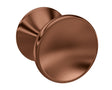 Nuie Round Indented Knob – Brushed Bronze or Brushed Pewter