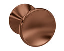 Nuie Round Indented Knob – Brushed Bronze or Brushed Pewter