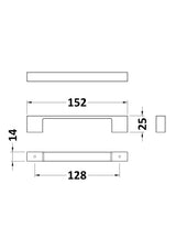 Nuie D Handle – 150mm High – 128mm & 150mm, photo 5
