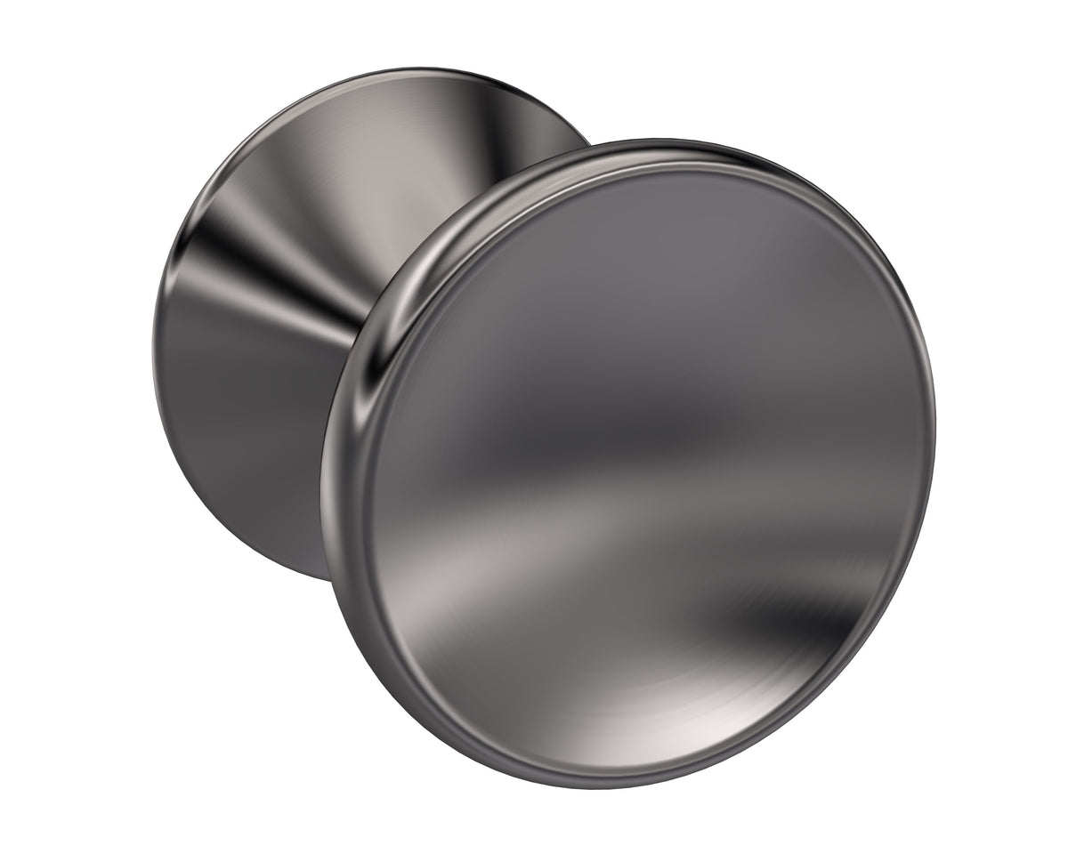 Nuie Round Indented Knob – Brushed Bronze or Brushed Pewter, photo 2