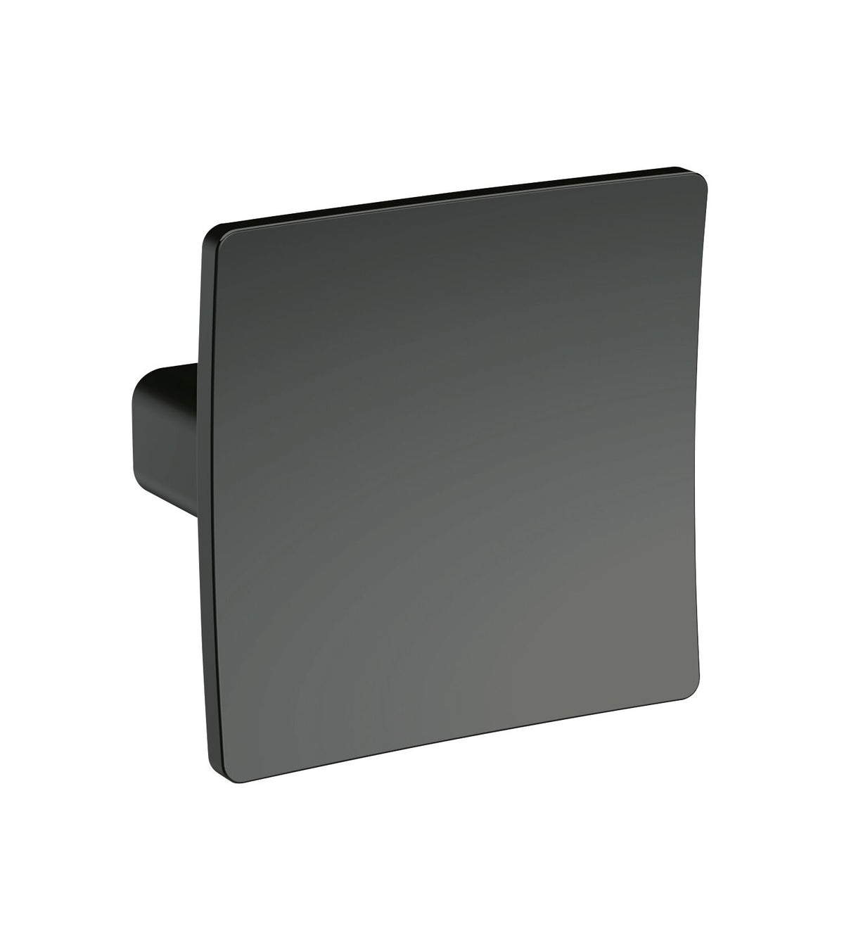 Nuie Square Square Dished Knob Handle – Matt Black, Brushed Pewter or Brushed Brass, photo 2