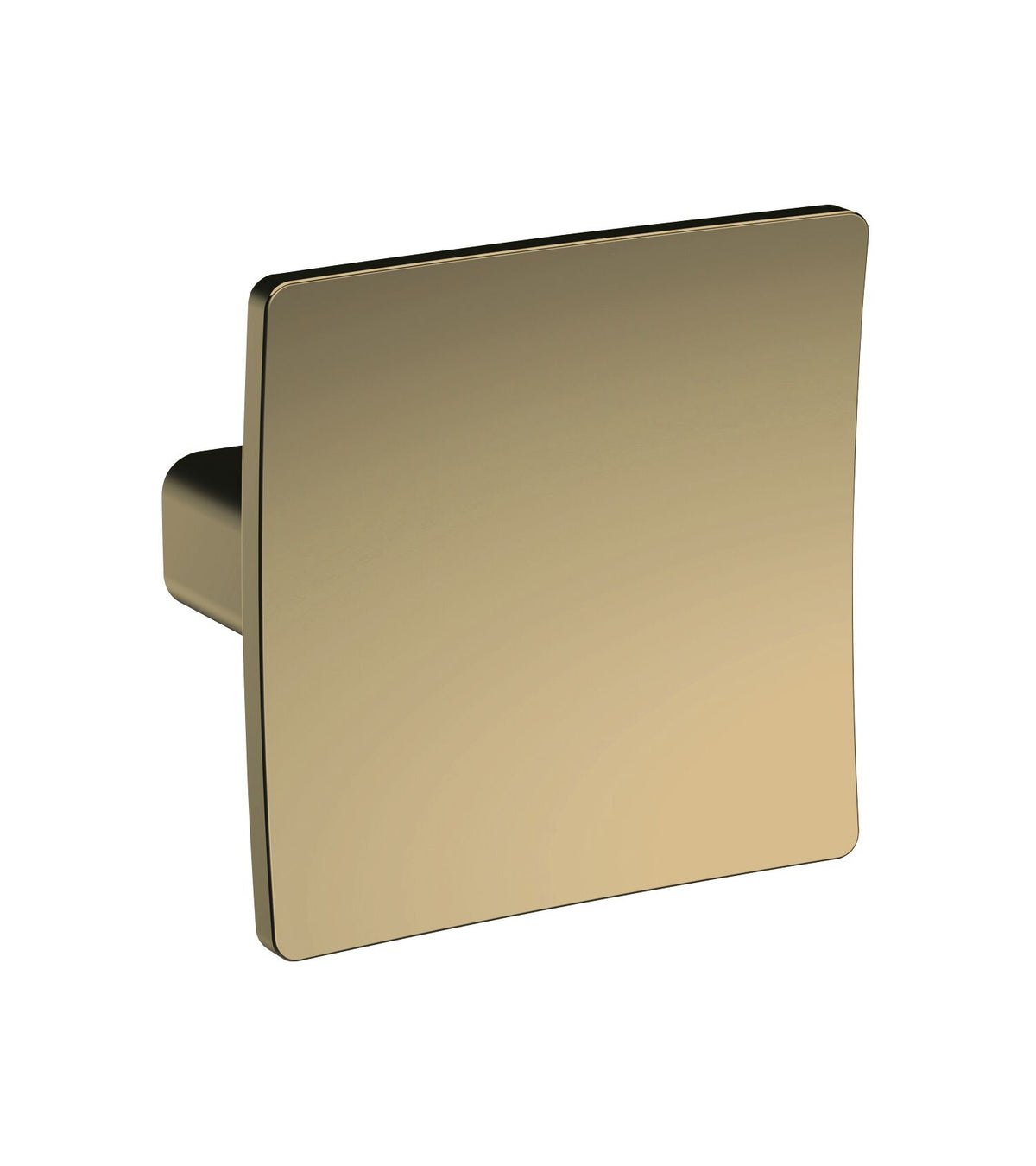 Nuie Square Square Dished Knob Handle – Matt Black, Brushed Pewter or Brushed Brass, photo 3